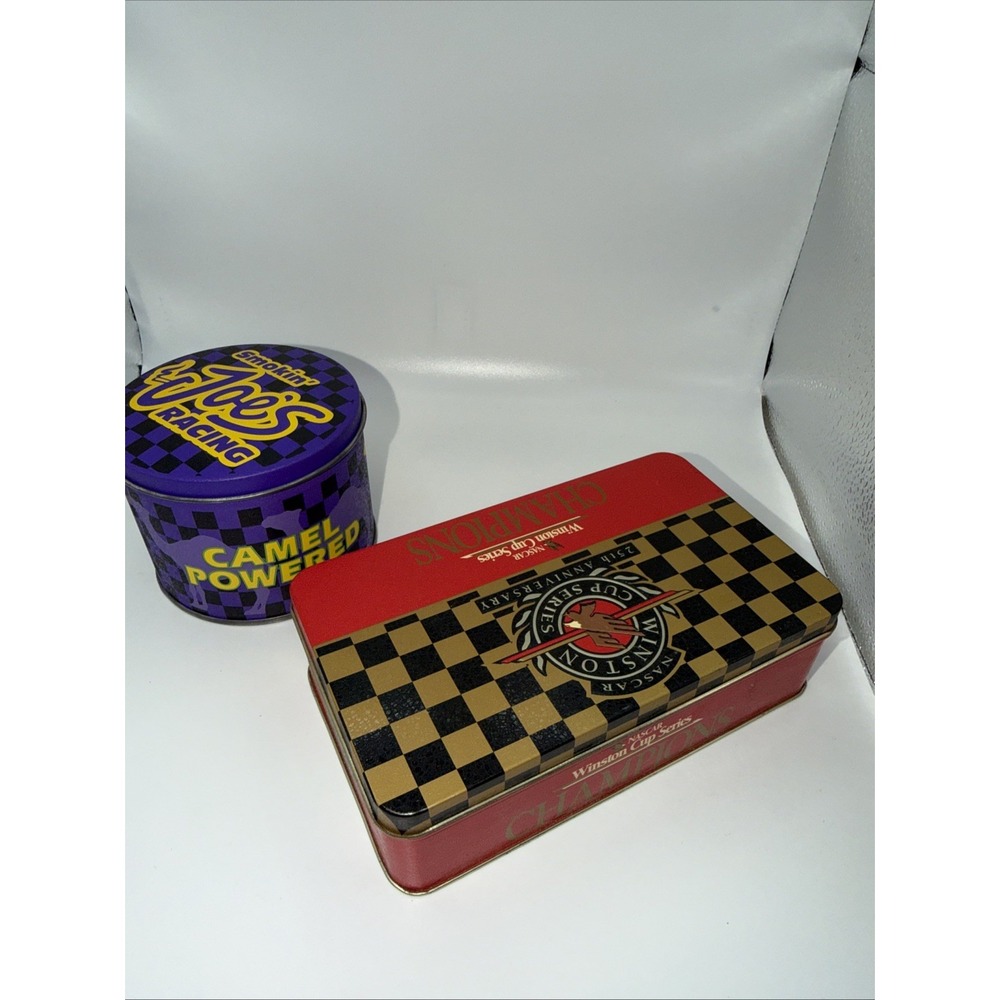 Vintage Winston Cup Series And Smokin‎ Joe Tin with Matches.